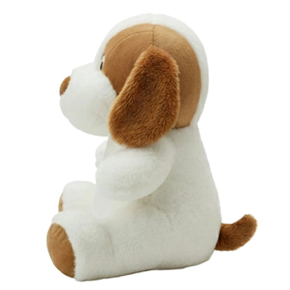 Soft Plush Puppy Dog Toy - 15 inch (Brown & White)