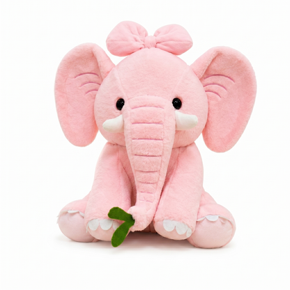 Premium Pink Elephant Plush Soft Toy for Kids & Girls, Gifting & Birthday, 45CM