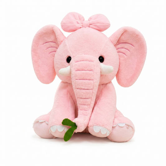Premium Pink Elephant Plush Soft Toy for Kids & Girls, Gifting & Birthday, 45CM