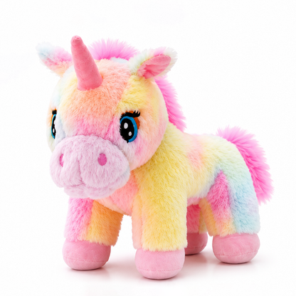 Rainbow Unicorn Plush Soft Toy, Multicolor Stuffed Animal, 37cm